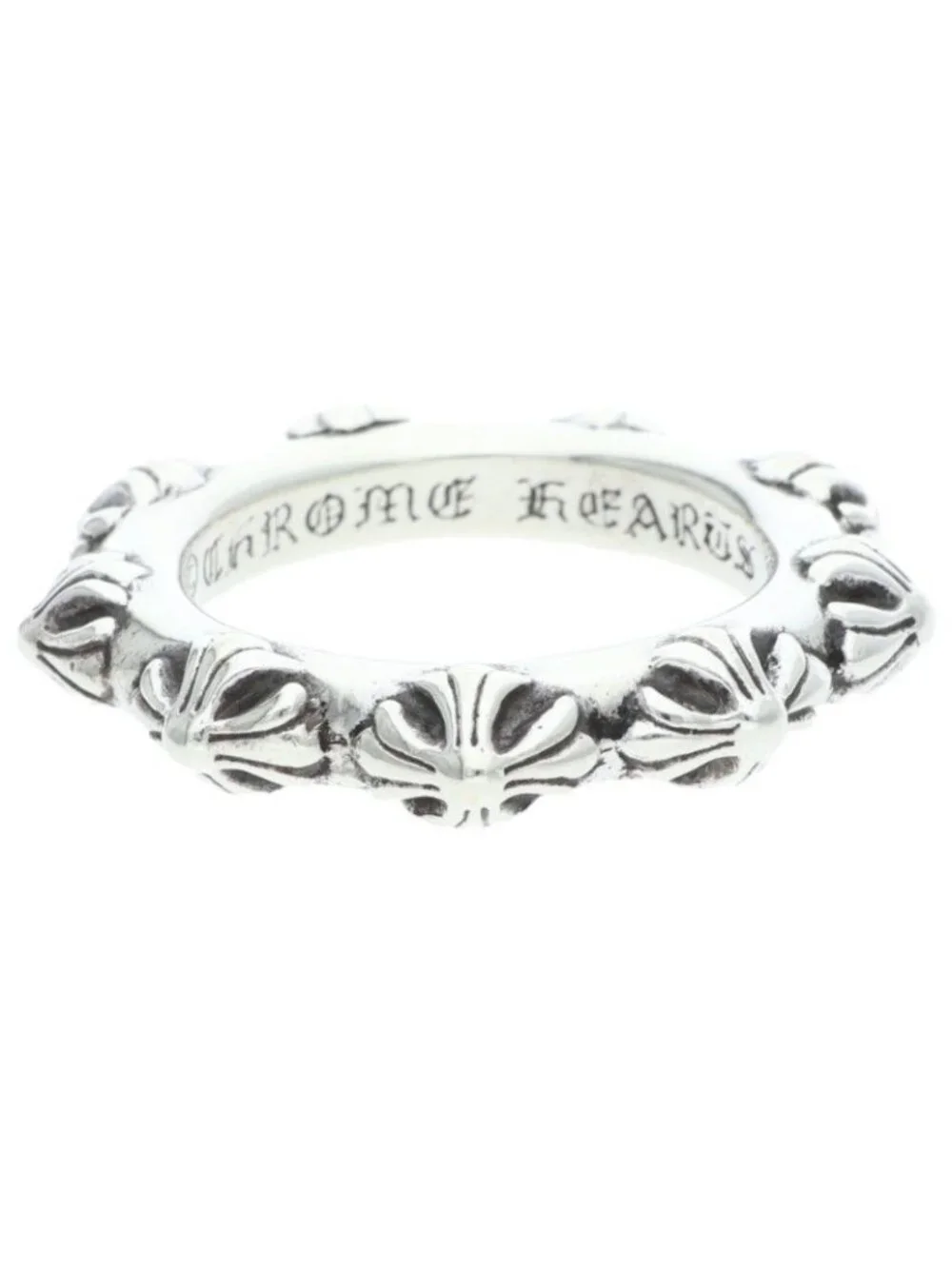 Chrome Hearts Cross Band Silver Ring